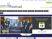 Tablet Screenshot of bluestemearthfestival.com